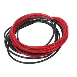 Partuto 1 Set 16AWG Universal Ground Wire Car Radio, Automotive, Car Speakers Power Wire Fully Insulated& Soft Touch Jacket TC Black,Red 10FT Black+10FT Red