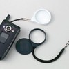 池田レンズ工業 虫眼鏡 ルーペ ストラップ 携帯 ストラップルーペ KL-10 3倍 38mm ケータイ型※このページは「ダークブルー」のみの販売です◆ダークブルー