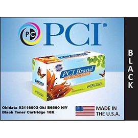 PCI Brand Compatible Toner Cartridge Replacement for Okidata 52116002 OKI B6500 Black Toner Cartridge 18K Yield