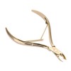 Professional Cuticle Nippers, Dead Skin Scissors, Stainless Steel Cuticle Gold