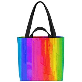 VOID Rainbow Colours Bag 33 x 33 x 14 cm, 15 L Shopping Bag, multicoloured, Casual