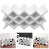 Free-Standing Wine Rack Countertop Storage Shelf Glass Wine Bottle Organizer