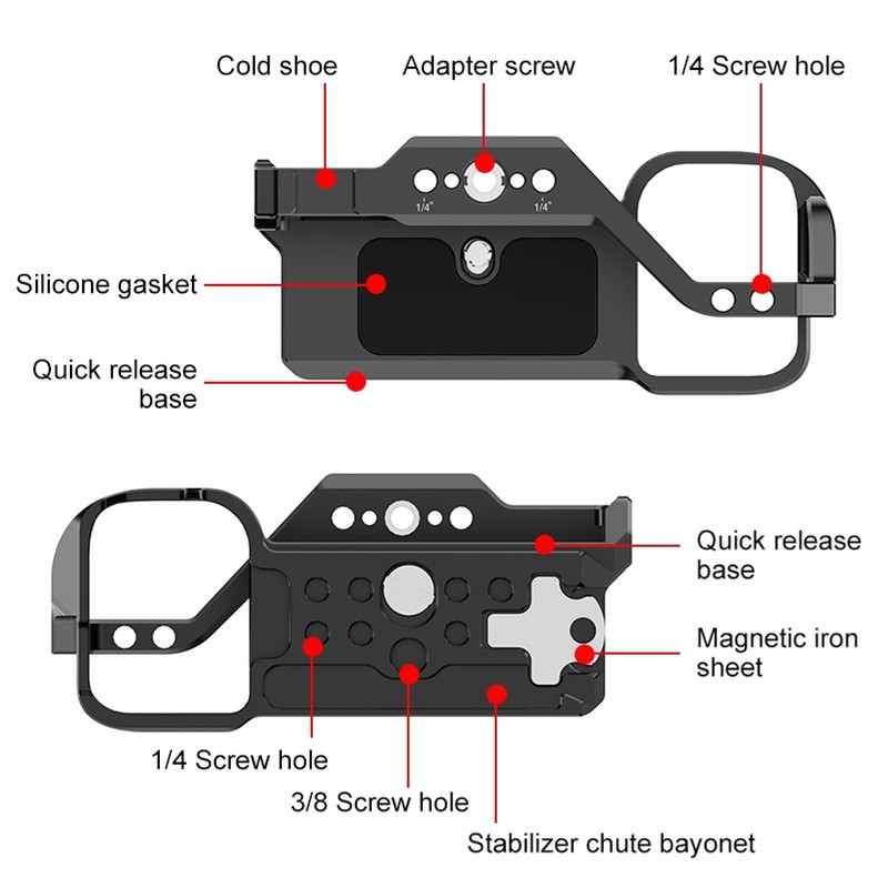 Camera Full Cage for ZV E1 PU3117B Aluminum Alloy Video