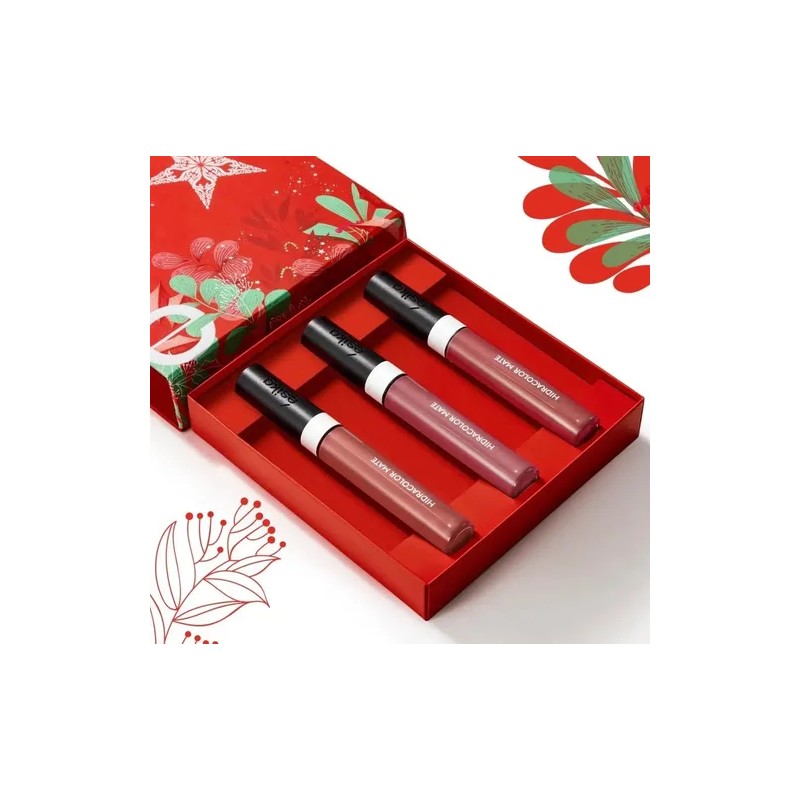 Ésika Set Labiales Hidracolor Mate Nude X3 Edl Navidad