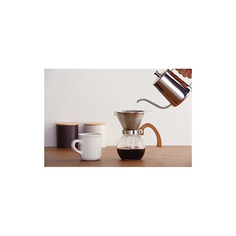 maebata Brew Coffee Brew Coffee Drip Pot (Silver) 630ml 51643