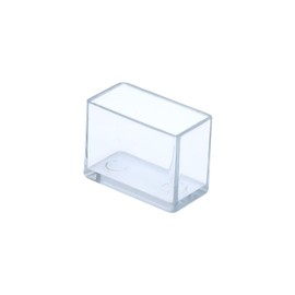 Flyshop 12 x PVC Chair Leg Caps Scratch Resistant Rectangular 15mm x 30mm (1.5x3.0cm) Clear