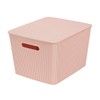 Glad Storage Baskets with Lids - Set of 4 Stackable