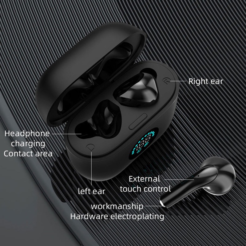 Wireless Earbuds For Music Wireless BT 5.3 Earbuds With Led