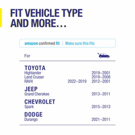 5 PLUS 12" Rear Wiper Blades Replacement For TOYOTA RAV4 2024-2019,2012-2001, Highlander 2019-2001,Land Cruiser 2019-2013,2011-2008, Yaris 2019,11-06 Venza 14-09, BACK Windshield Wiper Blades(12-A)