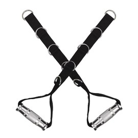 J Bryant Fitness - Asas de Metal para Gimnasio, Mango de Anillo en D, Mango de aleación de Aluminio Resistente, Mango Duradero para polea LAT de tracción