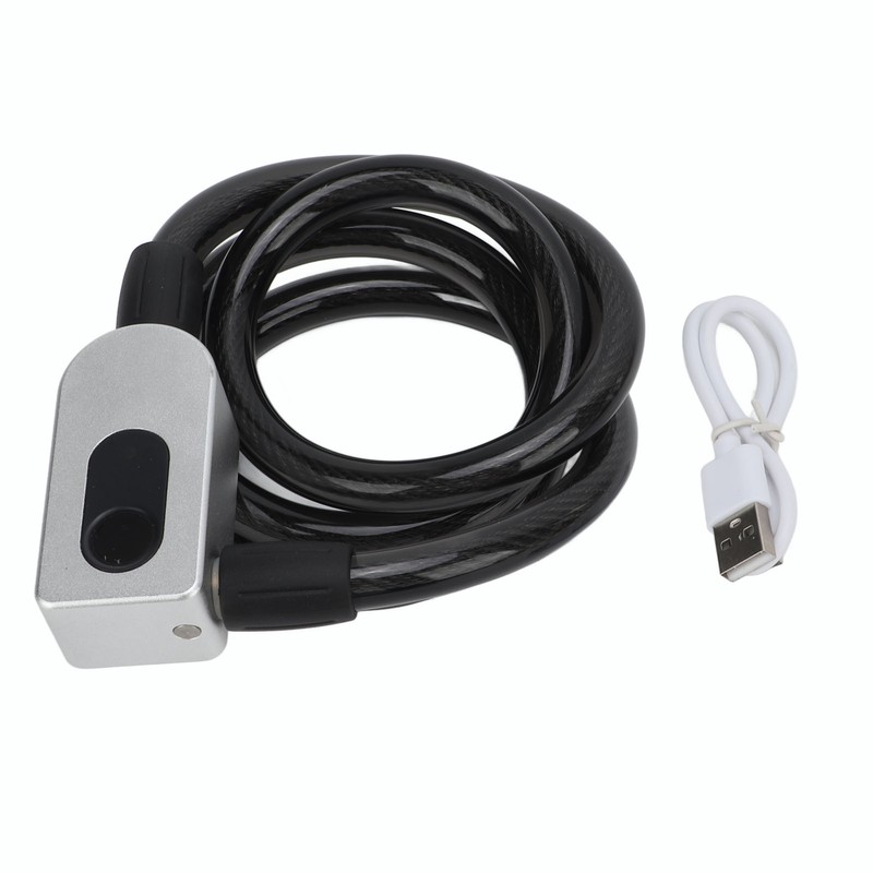 Smart Bluetooth Fingerprint Cable Lock Anti Theft Keyless Electronic for
