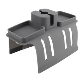 Armrest Couch Cup Holder Silicone Anti Slip Sofa Cup Holder Anti Leakage Couch Cup Holder Tray for Arm Chair Recliner Gray