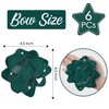 AIMUDI Dark Green Velvet Wired Ribbon Star Gift Bows 4.5''