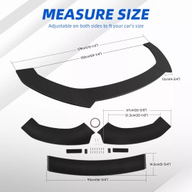 KEEPDSGN For Pontiac Firebird Trans Am Front Bumper Lip Splitter Chin Spoiler Gloss Black