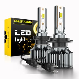 CHUSYYRAY H7 LED Headlight Bulb Super Bright Kit High Low Beam White 6000K 8000LM Canbus
