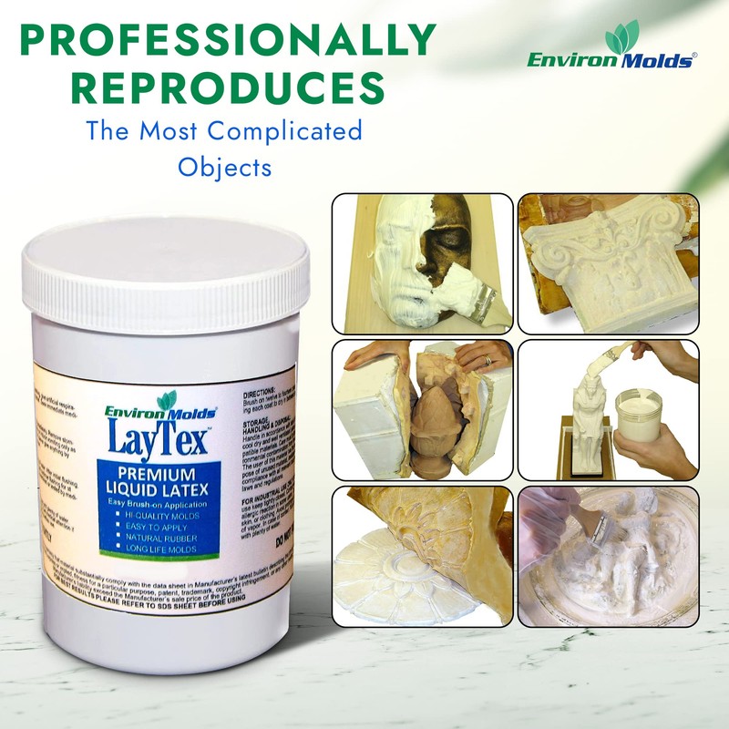 EnvironMolds LayTex Liquid Latex Mold Making Rubber, 32-oz. - Quality,