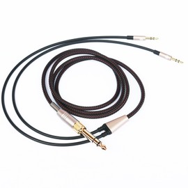 NEW NEOMUSICIA Replacement Cable Compatible with Hifiman HE4XX, HE-400i (The Latest Version with Both 3.5mm Plug) Headphones 3.5mm / 6.35mm to Dual 3.5mm Jack Male Cord 1.2m/4ft