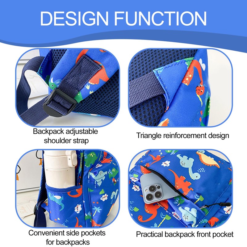 Asheyya Dinosaur Toddler Backpack Boy, Mini Dinosaur Bag for 3-7