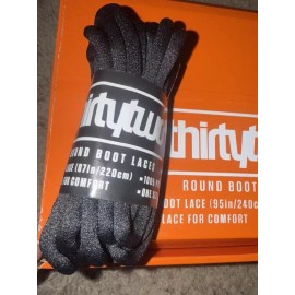 Thirtytwo Snowboard Boot Laces Polyester 87” Black Round Soft OEM genuine 2025