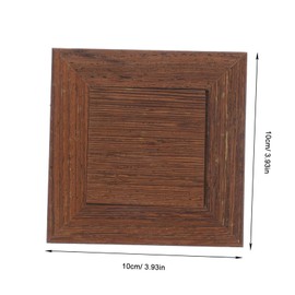 Abaodam Antique Wooden Carving Display Pedestal Vintage Style Square Stand for Home Decor Plant Display Collectibles and Gardening Compact and Durable Ornament