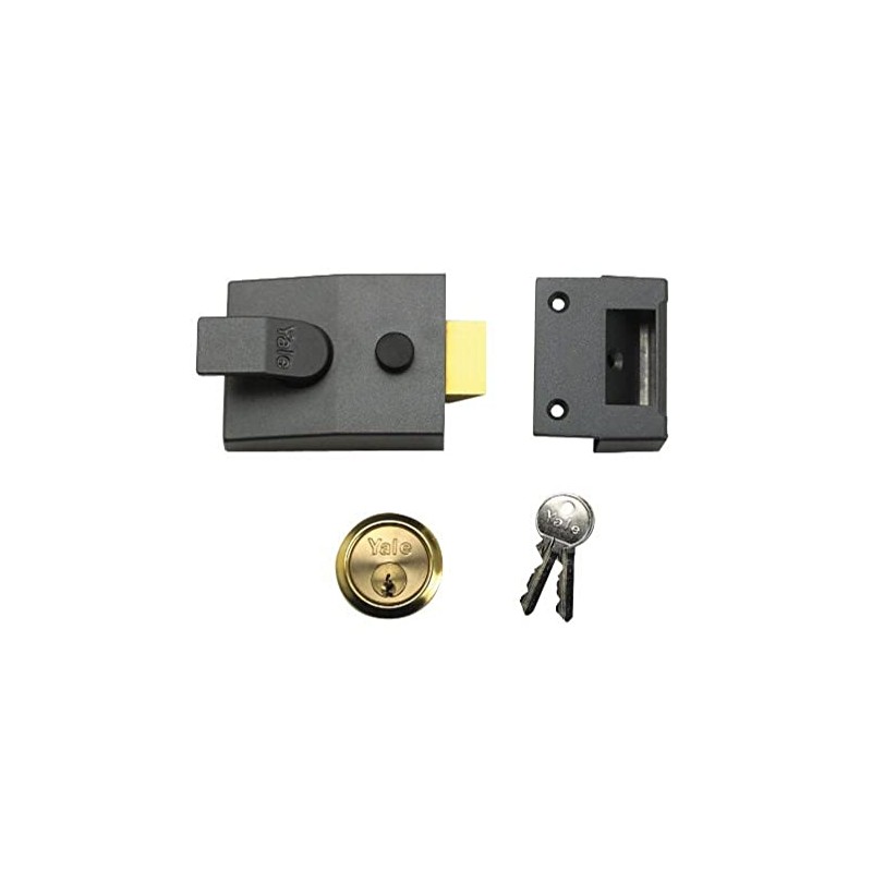 Yale Locks P88 Standard Nightlatch DMG Brass Cylinder 60 mm