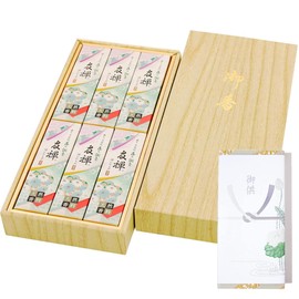 [Packaging with Lotus Sticks] Baikando Takumi Yuzen 6 Boxes; Paper Box; Sweet and Variously Changing Scent, Sandalwood Incense, Luxury Gift for the Best Moment, Made in Japan, Awaji Island, Incense,