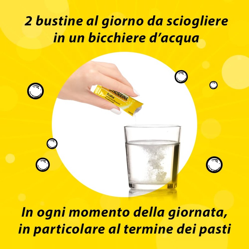 Citrosodina Integratore Digestivo per Digestione Difficile, Integratore Alimentare di Calcio
