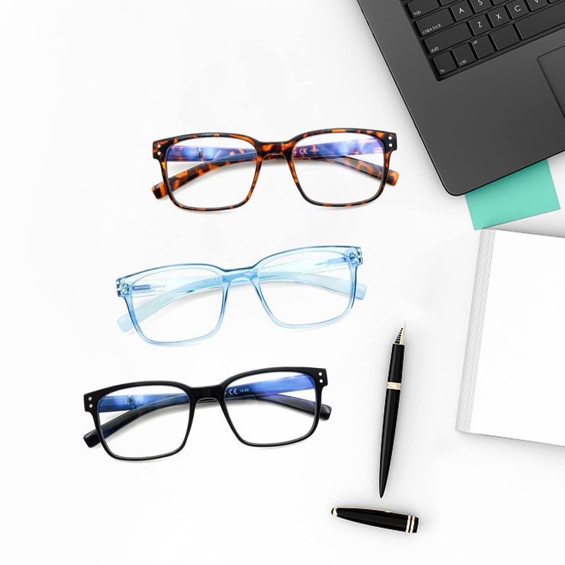 SIGVAN Blue Light Blocking Reading Glasses for Men Women Computer