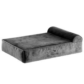 NOAH & PAW Small Dog Bed, 20x15x8 Inch, Cat Bed for Indoor Cats, Orthopedic Eggshell Memory Foam Infused with Cooling Gel, Waterproof, Machine Washable, Includes Inner Cover (Velvet Collection)