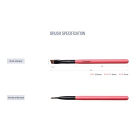 Mustaev Easy Eyebrow Brow Eyeshadow Brush So Pink BNS / 머스테브 이지고 눈썹 브로우 아이섀도 브러쉬 쏘핑크 BNS