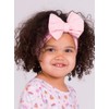 RuffleButts Light Pink Big Bow Headband - One Size