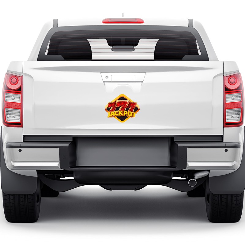 Triple 777 Jackpot Sticker | Casino Slot Machine Gambling Decal