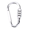 Yuecoom Carabiner Combination Lock, 3 Dial Digit Combination Password Code
