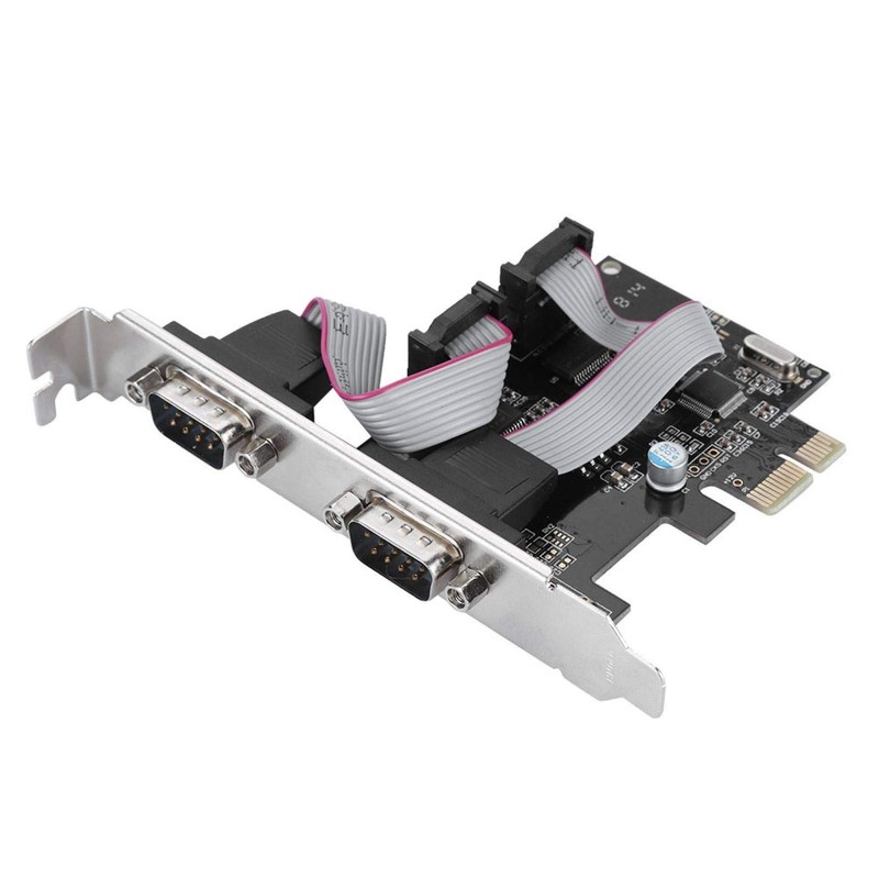 ASHATA 2 Port Serial RS232 PCI-E Interface Card, PCI-E to
