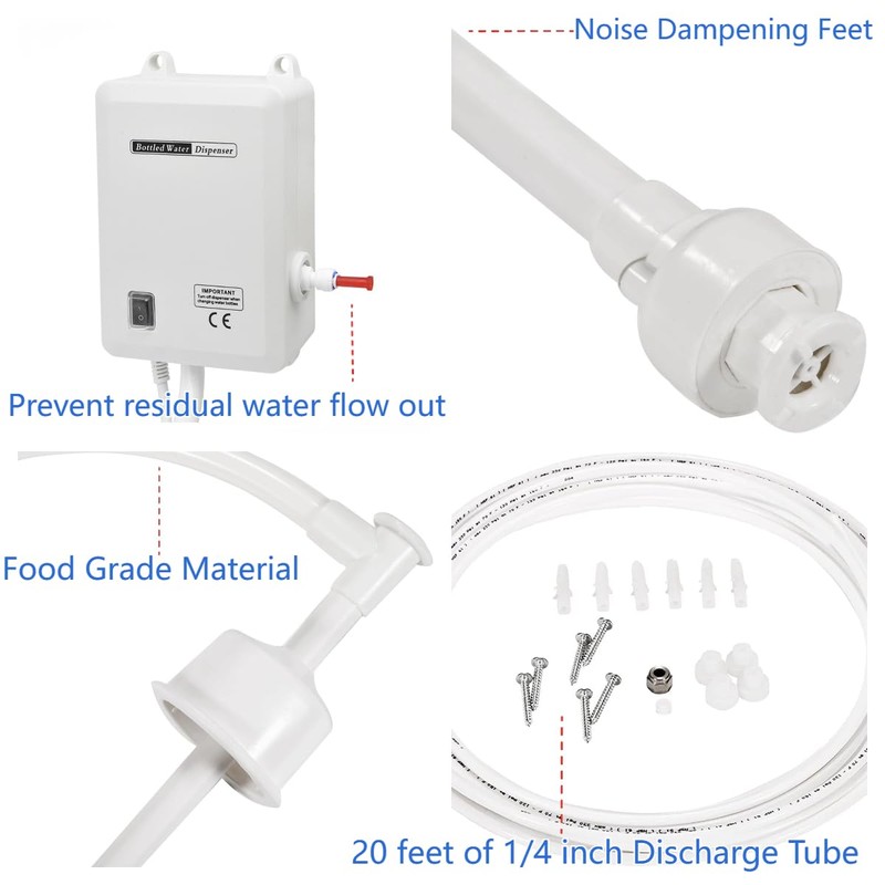 Yeehemes 1/3 / 5 Gallon Drinking Water Dispenser 1GPM 110V