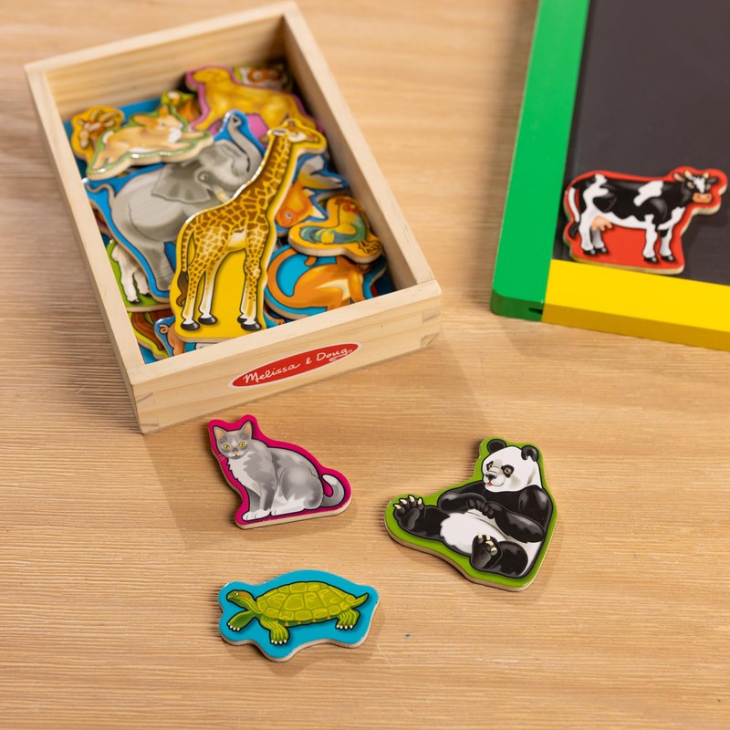 Melissa & Doug Wooden Animal Magnets Set (20 Pieces) –