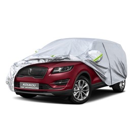 Koukou 6 Layers Car Cover Custom Fit Lincoln MKC from 2014 to 2025, Waterproof All Weather for Automobiles, Sun Rain Dust Snow Protection. (Ships from US Warehouse, Arrive Within 3-7 Days)