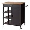 Giantex Kitchen Island - Mobile Kitchen Cart on Wheels, 1-Door