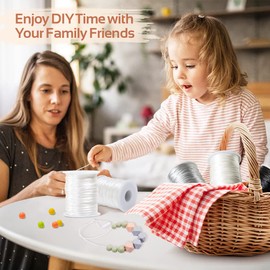 Promise Babe Black Satin Rattail Cord for Baby Teething Necklace 75m DIY Teether Craft Supplies Line