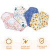 TOVINANNA 2sets Sanitary Pad Washable Feminine Pads Reusable Discreet Comfortable