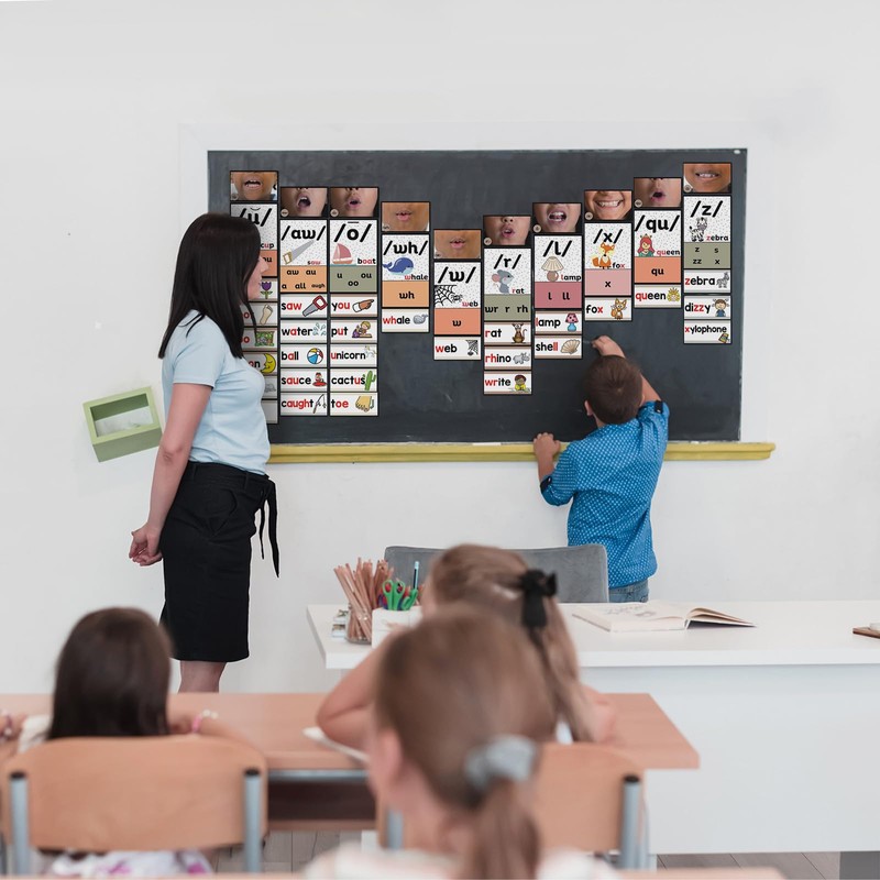 Gersoniel 220 Pcs Sound Wall Classroom Phonics Kit Letter Sounds