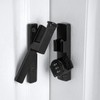 INIRET 2 Packs Black 90 Degree Barn Door Lock,Mechanical Password