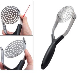 Potato Masher Stainless Steel Potato Masher, Vegetable Masher, Potato Masher for Dishwasher Safe, Mashed Potatoes, Creamy Mashed Potatoes (27.5 x 9.4 cm)