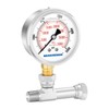 MEASUREMAN Spraying Pressure Gauge Assembly High Pressure Fluid Gauge 1/4"