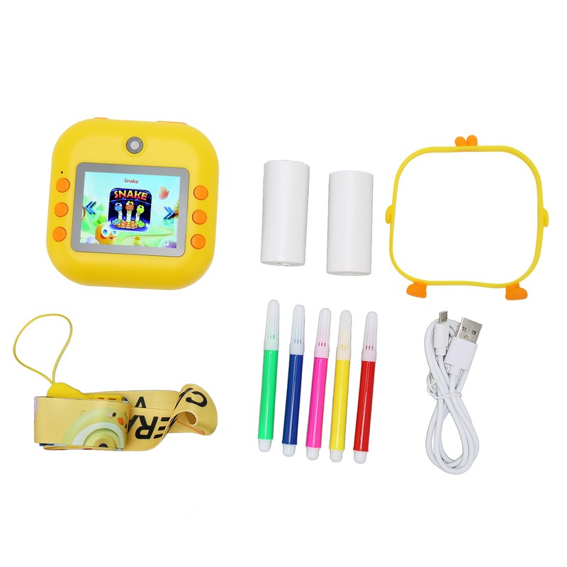 Instant Print Camera 2.4inch IPS Screen 48MP 1080P Video 8x
