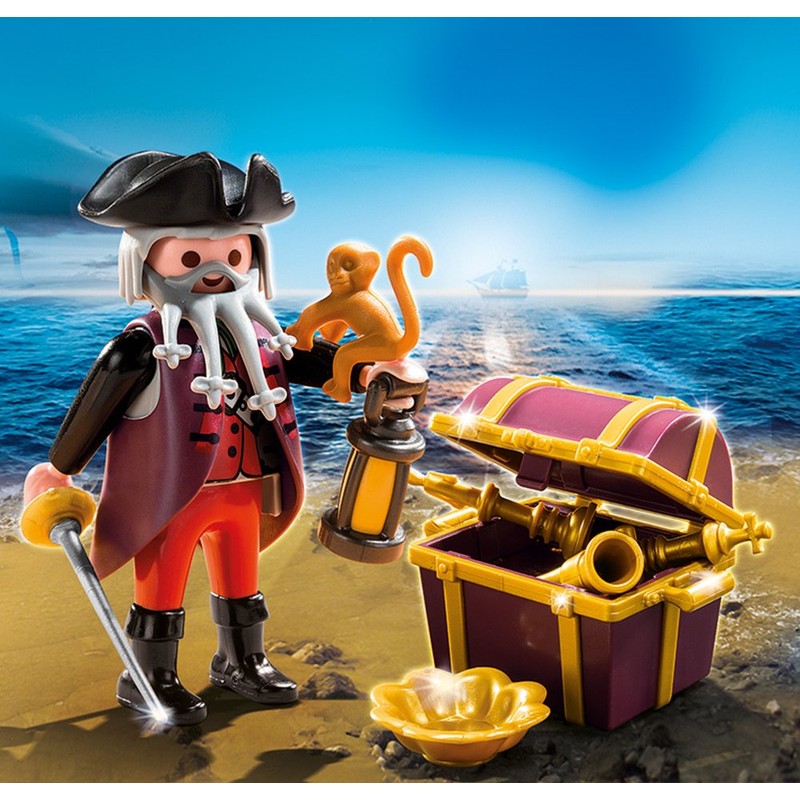 PLAYMOBIL 4783 Pirate with Treasure Chest