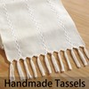 Cenebonxy Rustic Boho Table Runner, Farmhouse Table Runners 60 Inches
