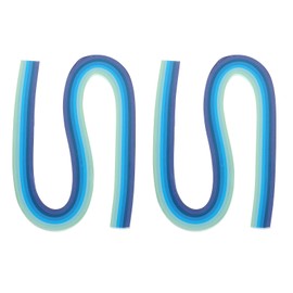 PATIKIL 240pcs Rainbow Quilling Strips Paper 3/16"(5mm) 21"(53cm) Origami Paper Quilling Strip for Art DIY Craft Christmas, Blue