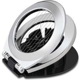 Premium Stainless Steel Egg Slicer with Zinc Alloy Frame - Professional 2-in-1 Cutting Tool for Eggs, Mozzarella, Strawberries, Kiwi, Mushrooms and Soft Vegetables - Dishwasher Safe