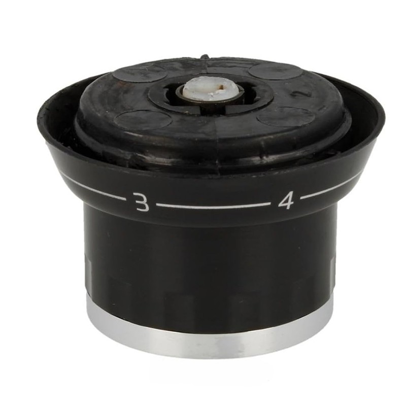 Control Knob Silver/Black Compatible With Beko Oven Hob 250316287